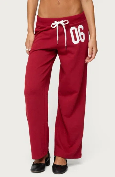 EDIKTED EDIKTED 06 WIDE LEG COTTON BLEND DRAWSTRING SWEATPANTS