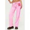 Edikted 06 Wide Leg Drawstring Sweatpants In Pink