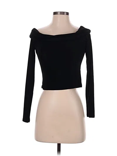Pre-owned Edikted 3/4 Sleeve T-shirt In Black
