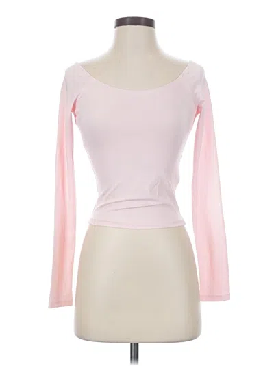 Pre-owned Edikted 3/4 Sleeve T-shirt In Pink