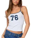 Edikted 76 Contrast Tank Top In White