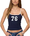 Edikted 76 Contrast Tank Top In Blue