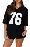 Edikted 76 Oversized Tee In Black