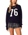 Edikted 76 Sweater In Navy