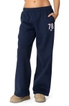 Edikted 78 Bow Sweatpants In Navy