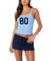 Edikted Women's 80's Babe Tank Top In Blue