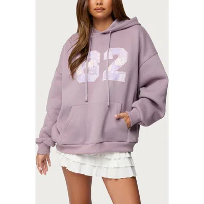 EDIKTED EDIKTED 82 APPLIQUÉ OVERSIZE HOODIE