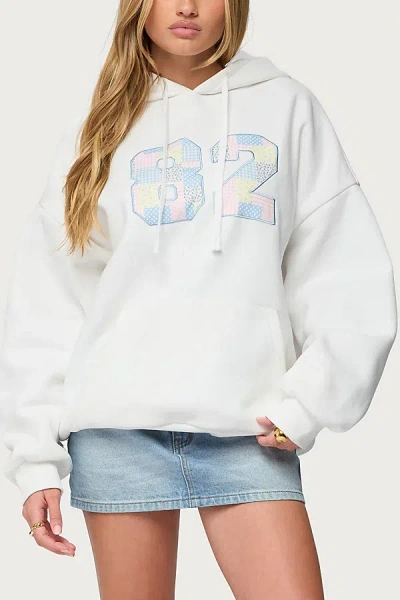 Edikted 82 Oversize Hoodie In White