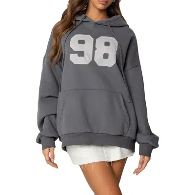 Edikted 98 Oversize Hoodie In Gray