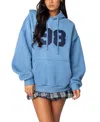 Edikted 98 Oversize Hoodie In Blue