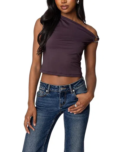 EDIKTED ABSTRACT METAL RING ASYMMETRIC TOP