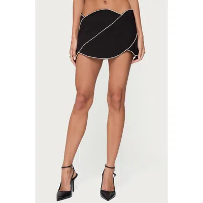 EDIKTED EDIKTED ABSTRACT RHINESTONE MINI SKORT