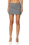 Edikted Adalyn Mini Skirt In Dark-gray