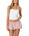 Edikted Adjustable Rib Halter Top In White