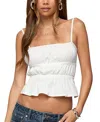 Edikted Adler Open Tie Back Camisole In White