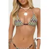 Edikted Alayna Zigzag Triangle Bikini Top In Multi