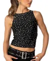 Edikted Alexandra Studded Crop In Black