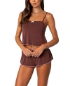 Edikted Women's Alice Tank Top In Brown