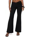 Edikted Alyce Crossover Flared Pants In Multi