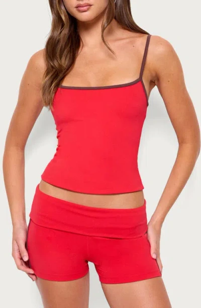 Edikted Ambar Reversible Contrast Tank Top In Purple