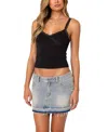 Edikted Amilia Lace Trim Tank Top