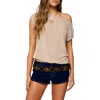 Edikted Anabella Off The Shoulder T-shirt