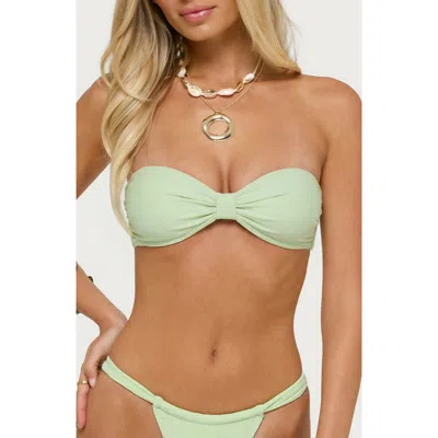 Edikted Anais Bandeau Bikini Top In Green