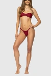Edikted Anais Bikini Bottom In Burgundy, Women's At Urban Outfitters