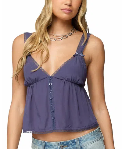 Edikted Andea Babydoll Camisole Top In Animal Print