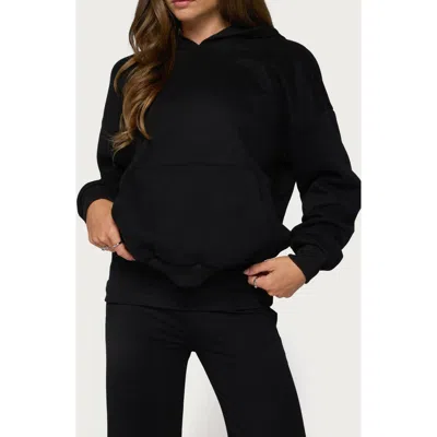 Edikted Angel Energy Sequin Hoodie In Black