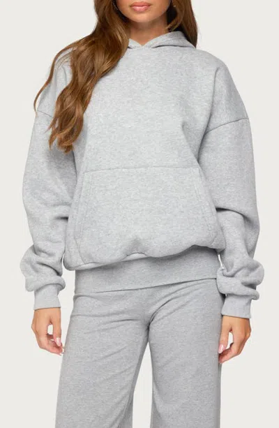 Edikted Angel Energy Sequin Hoodie In Gray
