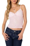 Edikted Angelina Lace Camisole In Pink