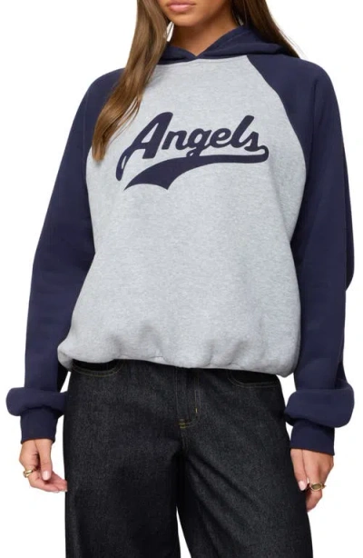 Edikted Angels Oversize Raglan Hoodie In Multi