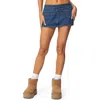 Edikted Anita Denim Mini Skort In Blue