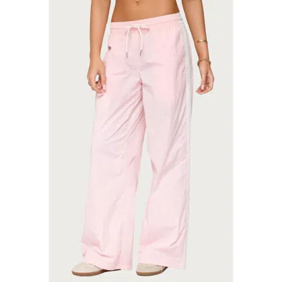 Edikted Annabella Low Rise Nylon Track Pants