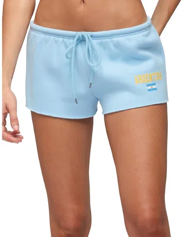 Edikted Argentina Low Rise Shorts In Light-blue