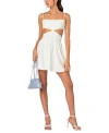 Edikted Ari Cut Out Corset Mini Dress In White