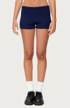 Edikted Arianna Knit Shorts In Blue