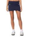 Edikted Asymmetric Pocket Mini Skirt In Navy