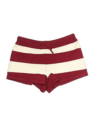 Pre-owned Edikted Athletic Shorts In Burgundy