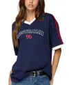 Edikted Australia 96 Contrast Oversized T Shirt In Multi