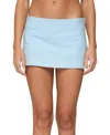 Edikted Avalai Linen Look Mini Skort In Blue
