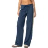 Edikted Averie Contrast Stripe Sweatpants In Blue
