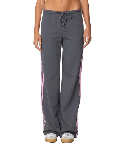 EDIKTED AVERIE CONTRAST STRIPED SWEATPANTS