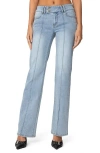 Edikted Avril Low Rise Bootcut Jeans In Light-blue