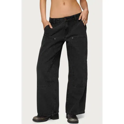EDIKTED EDIKTED AYLA LOW RISE WIDE LEG CARPENTER JEANS