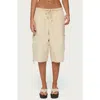 Edikted Azul Oversized Cargo Bermuda Shorts In Beige