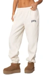 Edikted Babe Oversize Sweatpants In Cream