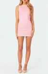 Edikted Back Cutout Minidress In Light-pink