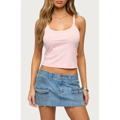 EDIKTED EDIKTED BASIC BABE STRETCH COTTON CROP CAMISOLE
